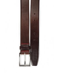 Мужской темно-коричневый ремень от Hugo