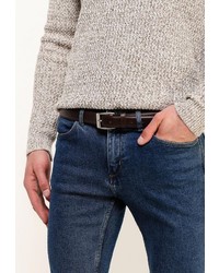 Мужской темно-коричневый ремень от Piazza Italia