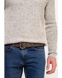 Мужской темно-коричневый ремень от Piazza Italia