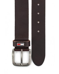 Мужской темно-коричневый ремень от Tommy Hilfiger