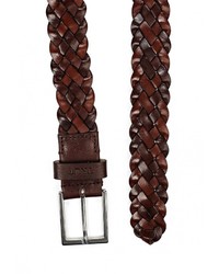 Мужской темно-коричневый ремень от Tru Trussardi