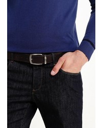 Мужской темно-коричневый ремень от Trussardi Jeans