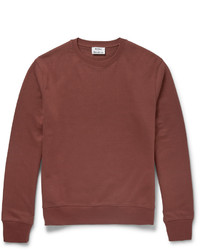 Мужской темно-коричневый свитер с круглым вырезом от Acne Studios