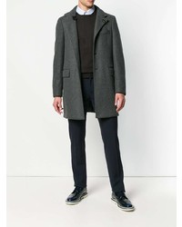 Мужской темно-коричневый свитер с круглым вырезом от Fay