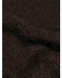 Мужской темно-коричневый свитер с круглым вырезом от Marni