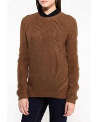 Женский темно-коричневый свитер с круглым вырезом от Tom Farr