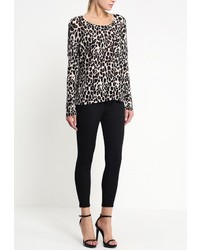 Женский темно-коричневый свитер с круглым вырезом от Vila