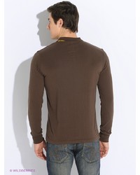 Мужской темно-коричневый свитер от Von Dutch