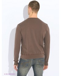 Мужской темно-коричневый свитер от Von Dutch