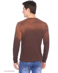 Мужской темно-коричневый свитер от Von Dutch