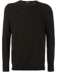Мужской темно-коричневый свитер от Yang Li