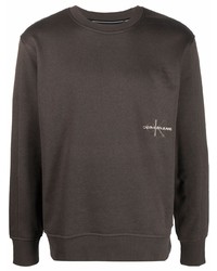 Мужской темно-коричневый свитшот от Calvin Klein Jeans