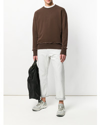 Мужской темно-коричневый свитшот от Maison Margiela