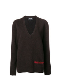 Темно-коричневый свободный свитер от Calvin Klein 205W39nyc