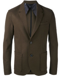 Мужской темно-коричневый хлопковый пиджак от Lanvin