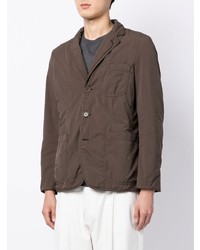 Мужской темно-коричневый хлопковый пиджак от Aspesi