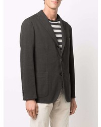 Мужской темно-коричневый хлопковый пиджак от Boglioli