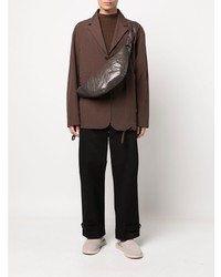 Мужской темно-коричневый хлопковый пиджак от Jacquemus