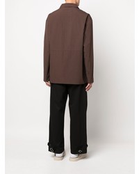 Мужской темно-коричневый хлопковый пиджак от Jacquemus