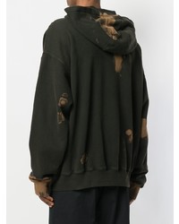 Мужской темно-коричневый худи с принтом от Damir Doma