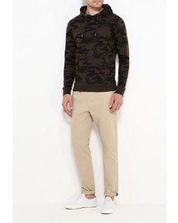 Мужской темно-коричневый худи от Brave Soul