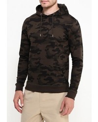 Мужской темно-коричневый худи от Brave Soul