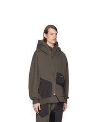 Мужской темно-коричневый худи от Julius