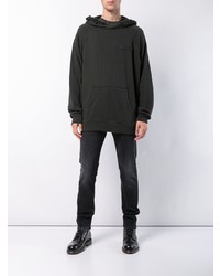 Мужской темно-коричневый худи от R13