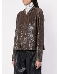 Женский темно-коричневый худи от Juan Hernandez Daels