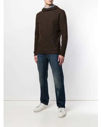 Мужской темно-коричневый худи от Dondup