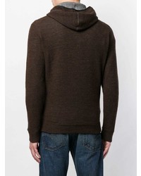 Мужской темно-коричневый худи от Dondup