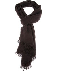 Темно-коричневый шарф