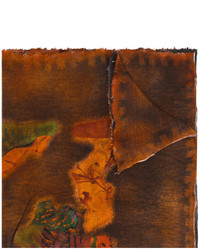 Женский темно-коричневый шарф с принтом от Avant Toi