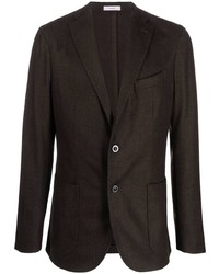 Мужской темно-коричневый шерстяной пиджак от Boglioli