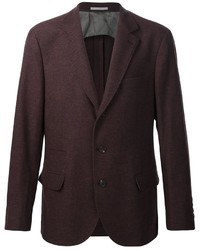 Мужской темно-коричневый шерстяной пиджак от Brunello Cucinelli