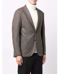 Мужской темно-коричневый шерстяной пиджак от Corneliani
