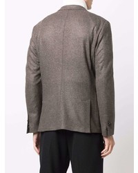 Мужской темно-коричневый шерстяной пиджак от Corneliani