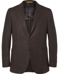 Мужской темно-коричневый шерстяной пиджак от Canali