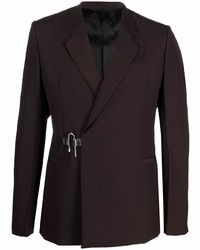 Мужской темно-коричневый шерстяной пиджак от Givenchy