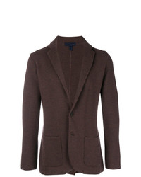 Мужской темно-коричневый шерстяной пиджак от Lardini