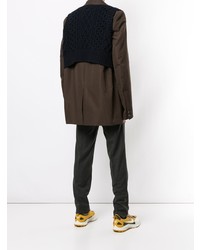 Мужской темно-коричневый шерстяной пиджак от Kolor