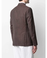 Мужской темно-коричневый шерстяной пиджак от Eleventy