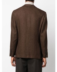 Мужской темно-коричневый шерстяной пиджак от Lardini