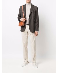 Мужской темно-коричневый шерстяной пиджак от Boglioli