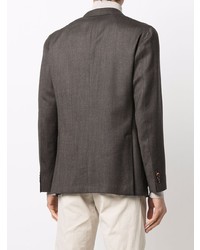 Мужской темно-коричневый шерстяной пиджак от Boglioli