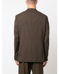 Мужской темно-коричневый шерстяной пиджак от Caruso