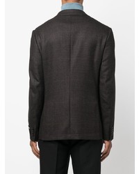 Мужской темно-коричневый шерстяной пиджак от Zegna