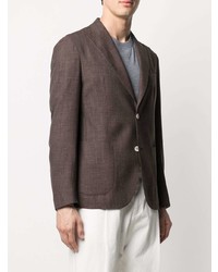 Мужской темно-коричневый шерстяной пиджак от Eleventy