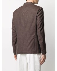 Мужской темно-коричневый шерстяной пиджак от Eleventy