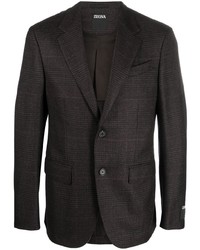 Мужской темно-коричневый шерстяной пиджак от Zegna